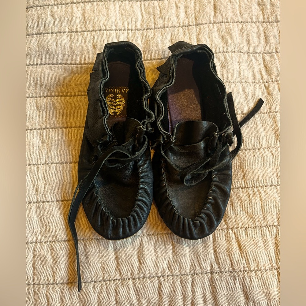 Made to order Manimal moccasins. Women’s size 6. Worn twice.